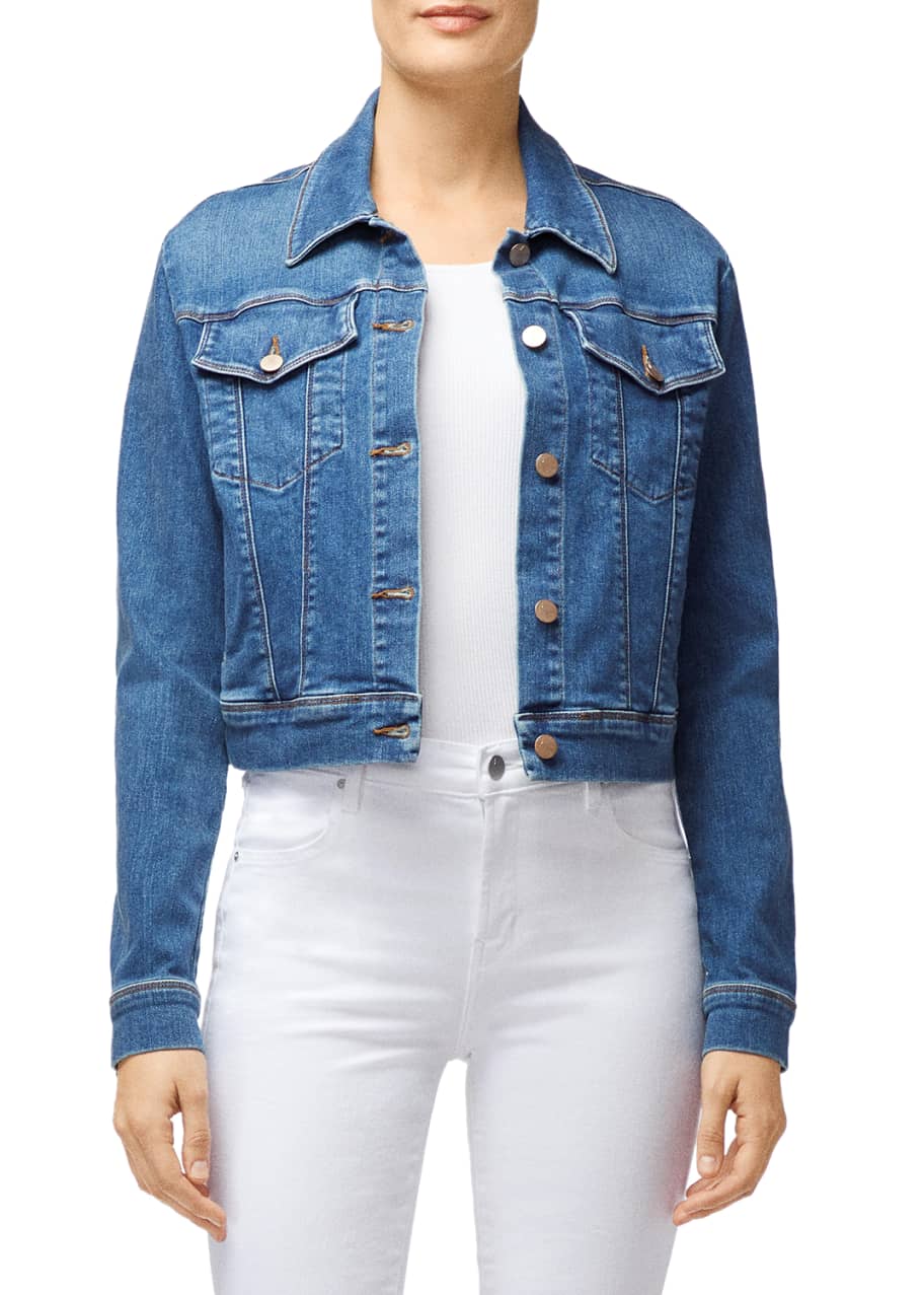 J Brand Harlow Shrunken Denim Jacket - Bergdorf Goodman