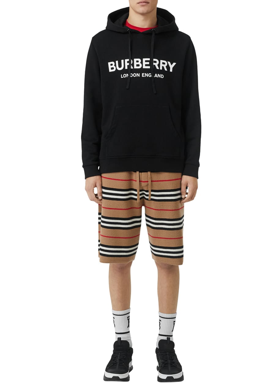 Burberry Men's Lexstone Logo-Graphic Hoodie - Bergdorf Goodman