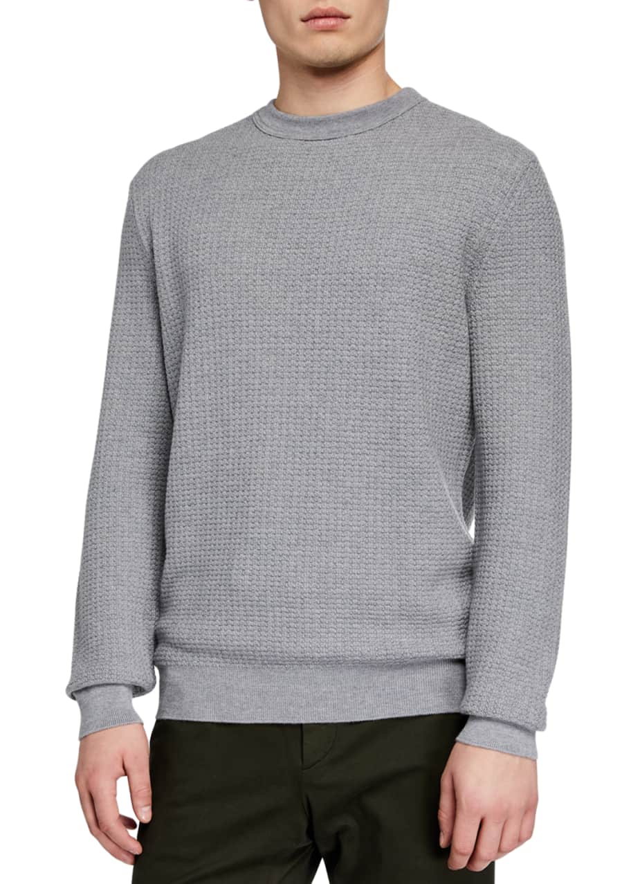 Ermenegildo Zegna Men s Textured Cashmere Blend Sweater Bergdorf