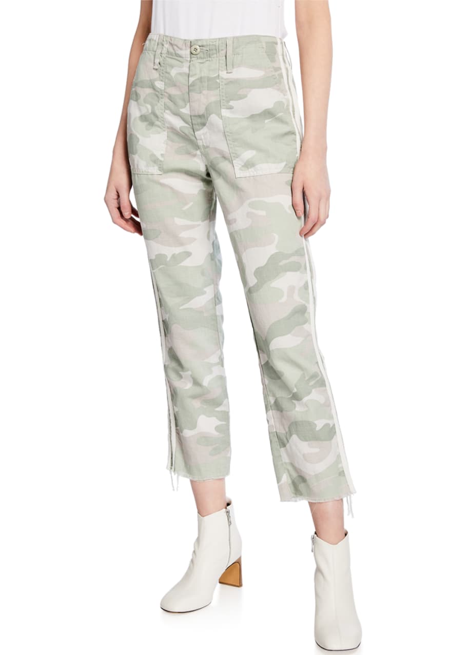 Image 1 of 1: The Shaker Chop Crop Fray Pants