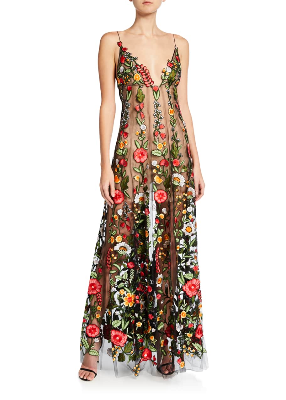 Oscar de la renta tulle hot sale gown