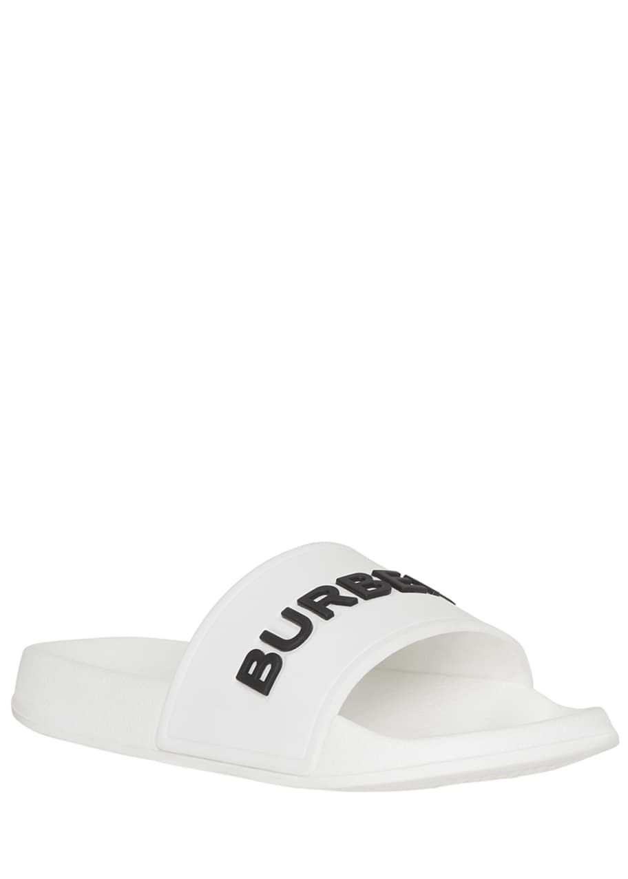 Burberry Furley Logo Pool Slide Sandals, Toddler/Kids - Bergdorf Goodman