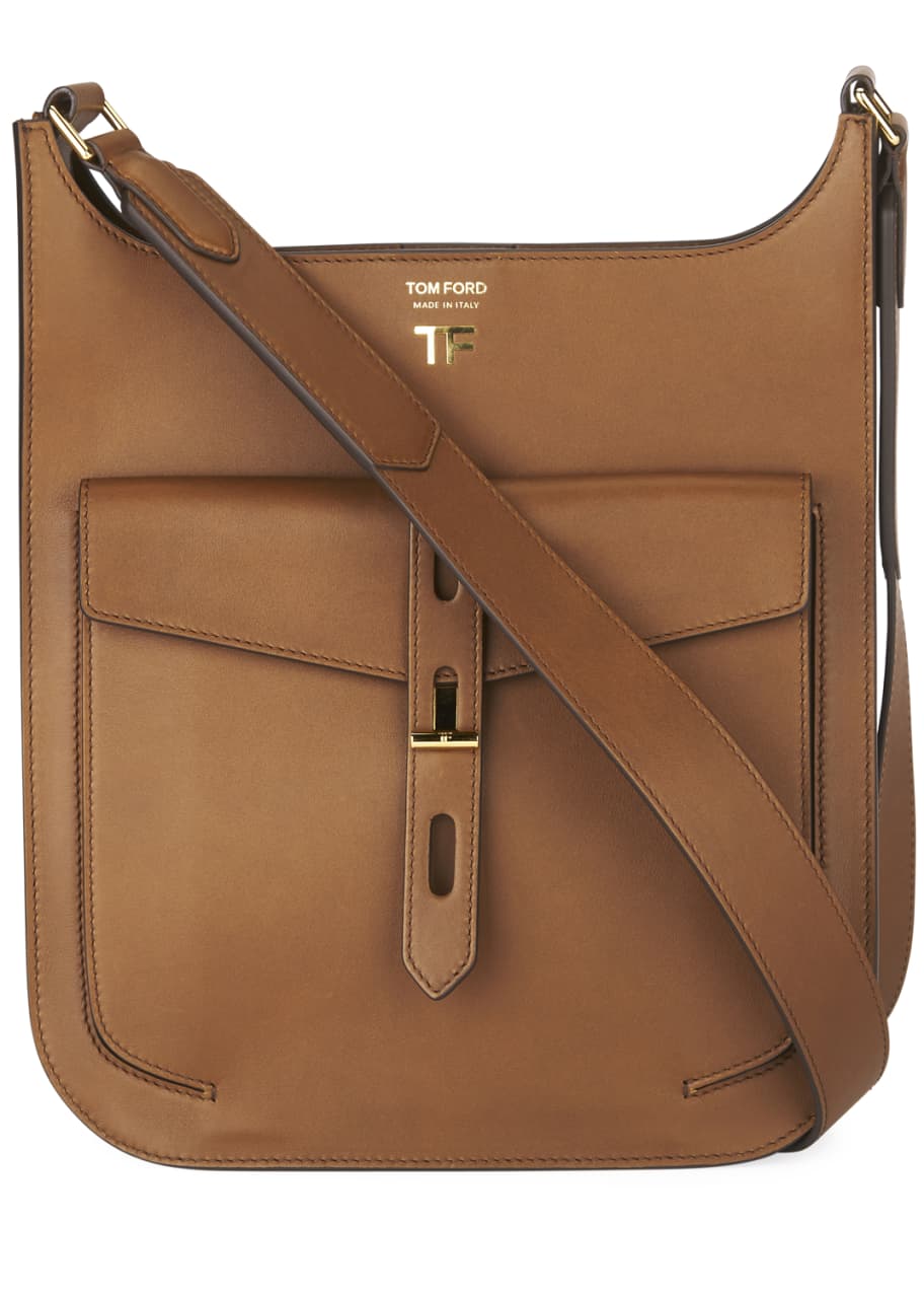 TOM FORD Hollywood Medium Grain Leather Crossbody Bag - Bergdorf Goodman