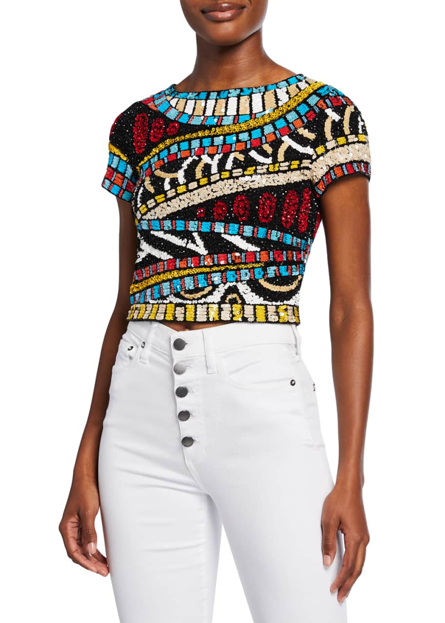 Alice olivia sequin top 2025