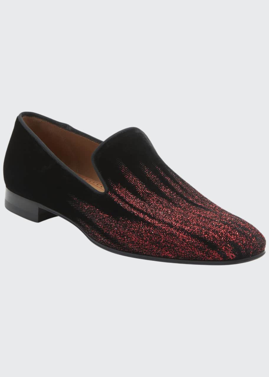 Christian louboutin dandelion velvet loafer discount