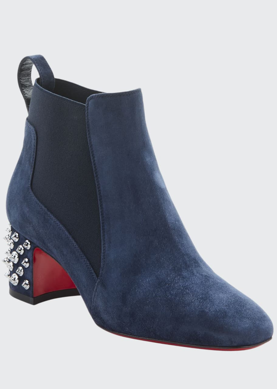 Image 1 of 1: Study Suede Red Sole Booties