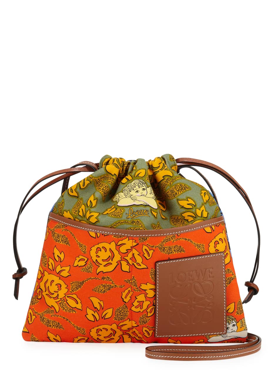 Loewe Paula s Ibiza Small Drawstring Clutch Bag Bergdorf Goodman
