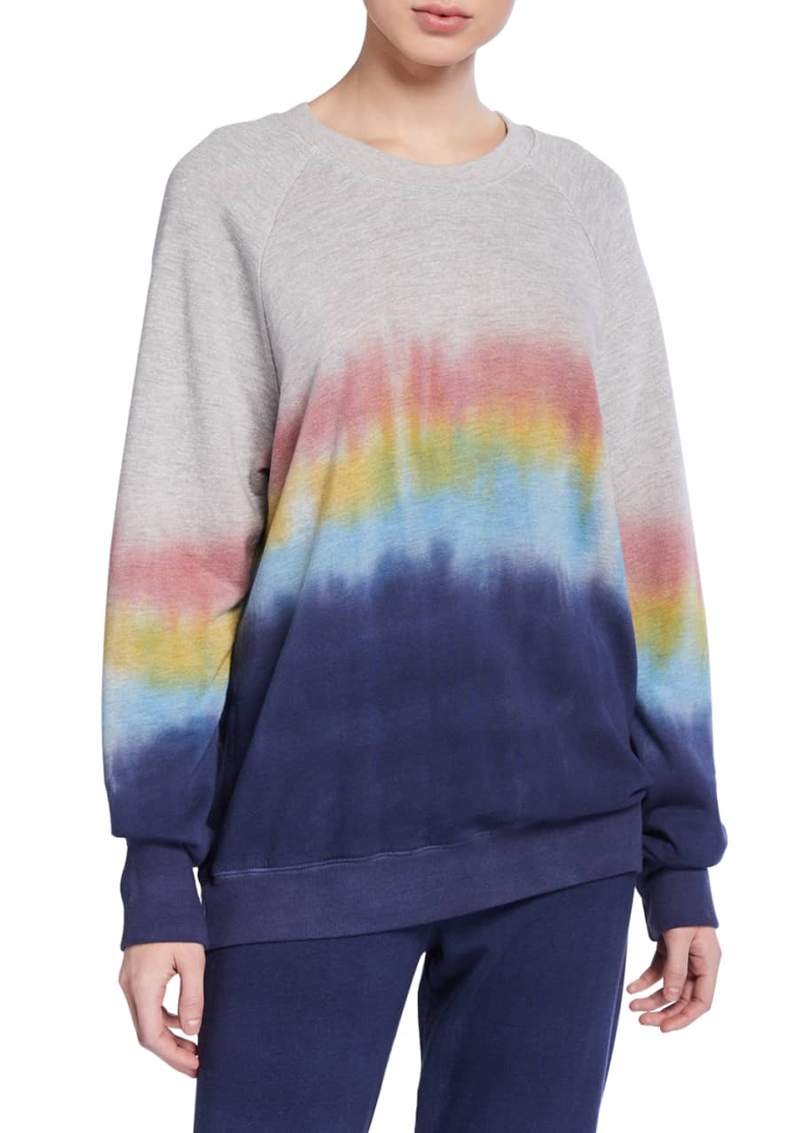 Sundry Ombre Tie Dye Crewneck Raglan Sleeve Sweatshirt Bergdorf