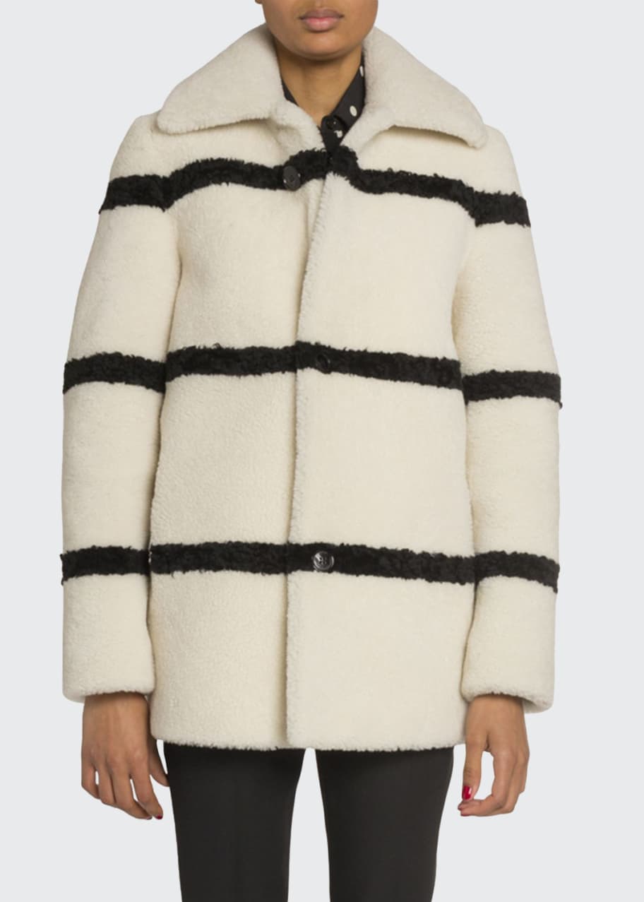 Saint laurent new arrivals shearling coat