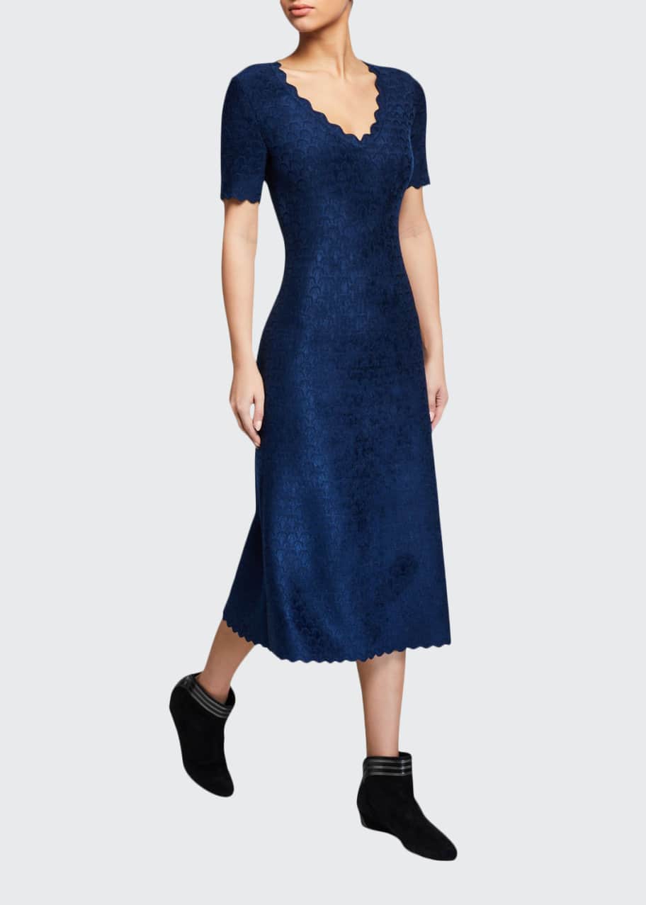 Alaia velvet deals dress