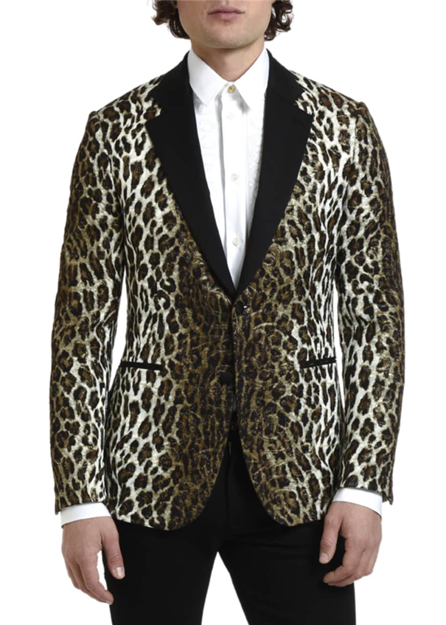 Men's leopard blazers deals