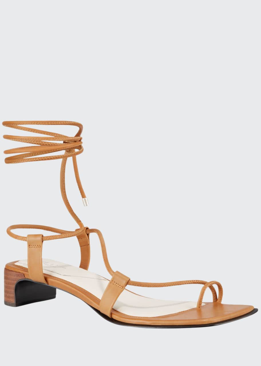 Rag & Bone Cindy Leather Ankle-Tie Sandals - Bergdorf Goodman