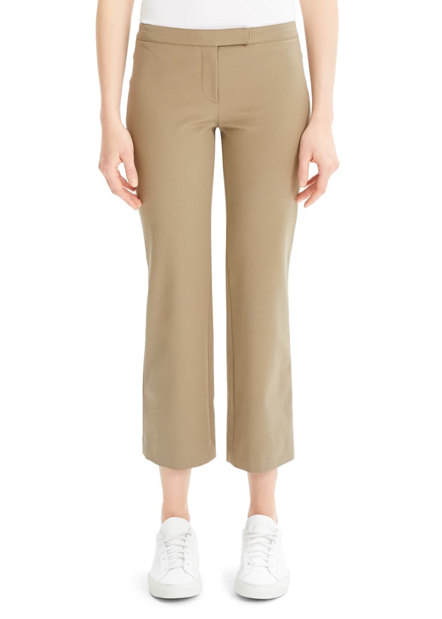 Theory LowRise Cropped Flare Pants Bergdorf Goodman