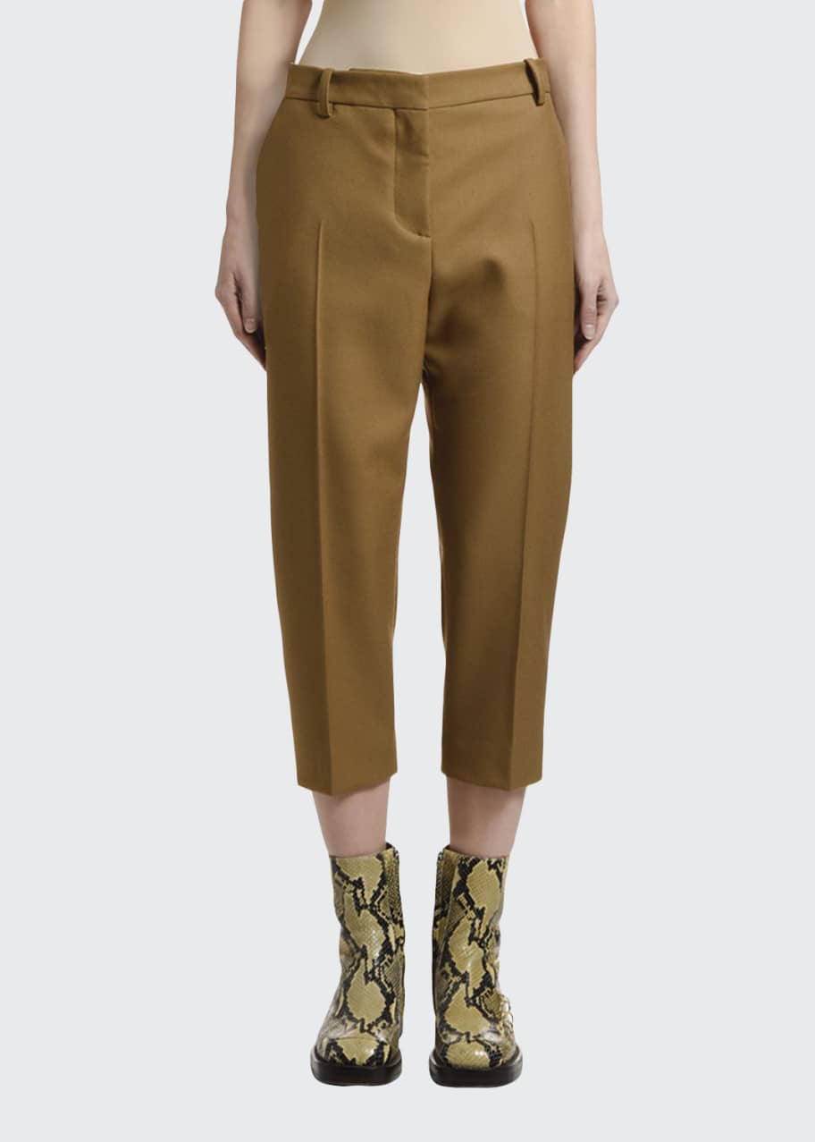 Image 1 of 1: Cropped Wool Pants