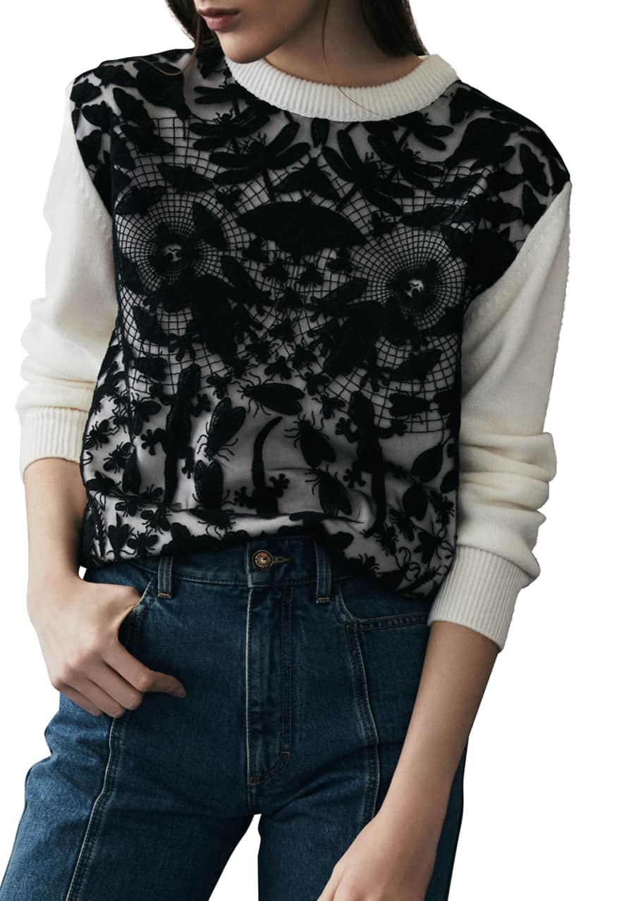 Lace 2025 inset sweater