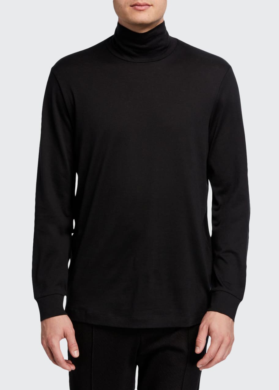 Theory Men's Solid Long-Sleeve Funnel-Neck T-Shirt - Bergdorf Goodman