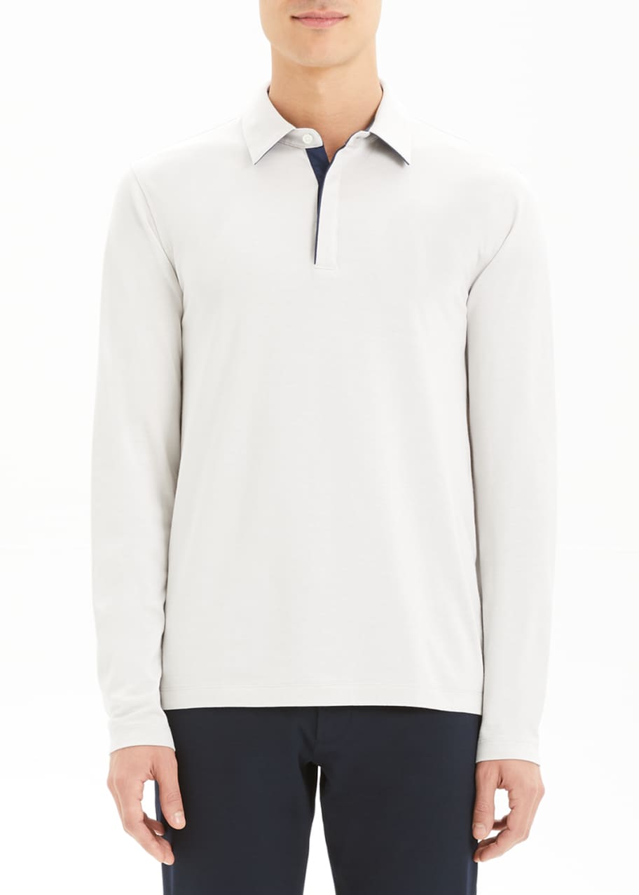 Image 1 of 1: Men's Sartorial Incisive Long-Sleeve Polo Shirt