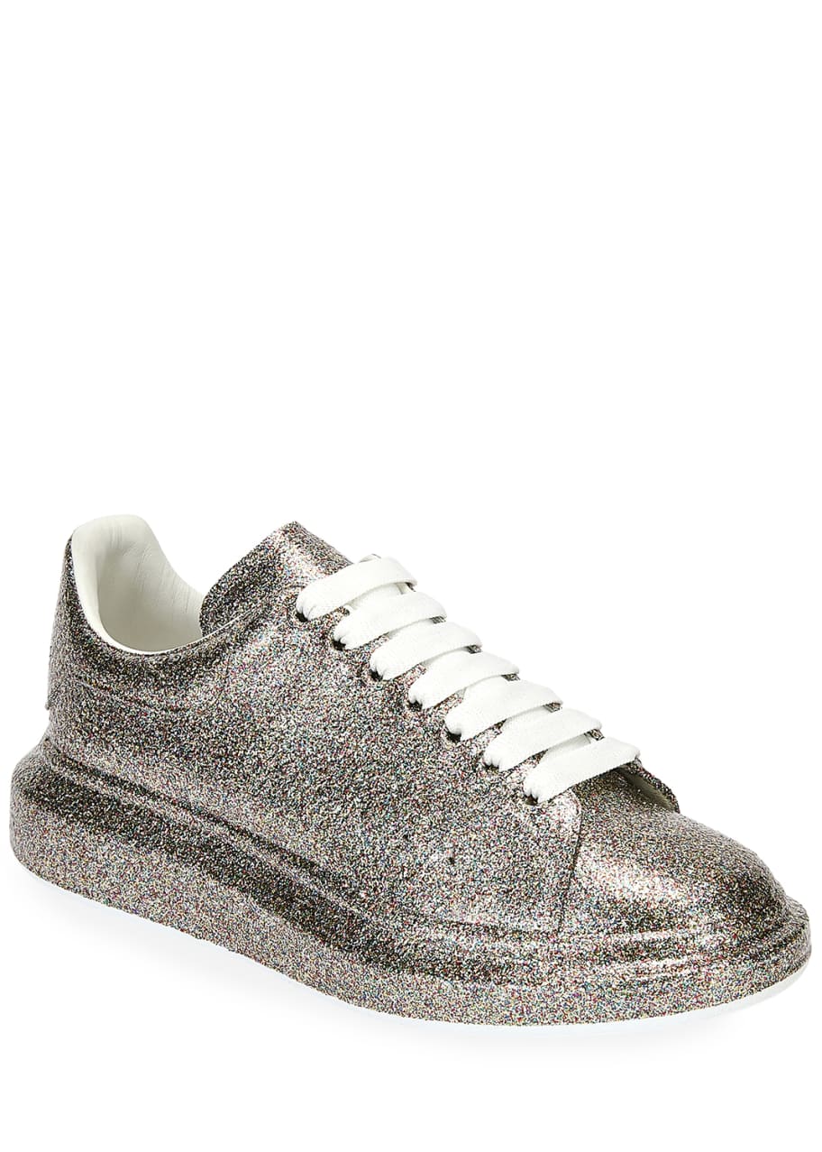 Alexander McQueen Men s Larry Glitter Platform Sneakers Bergdorf