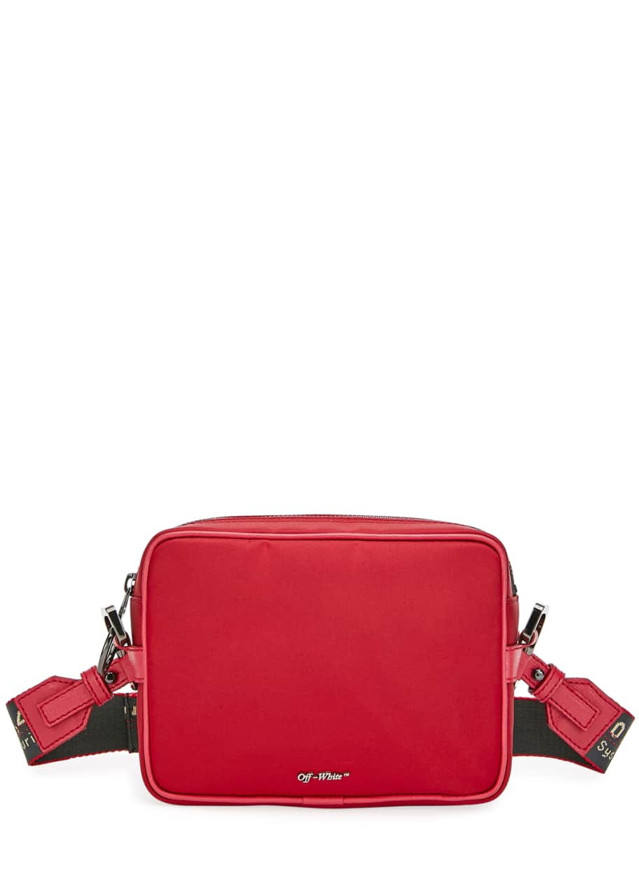 Men s Web Strap Rectangle Crossbody Bag