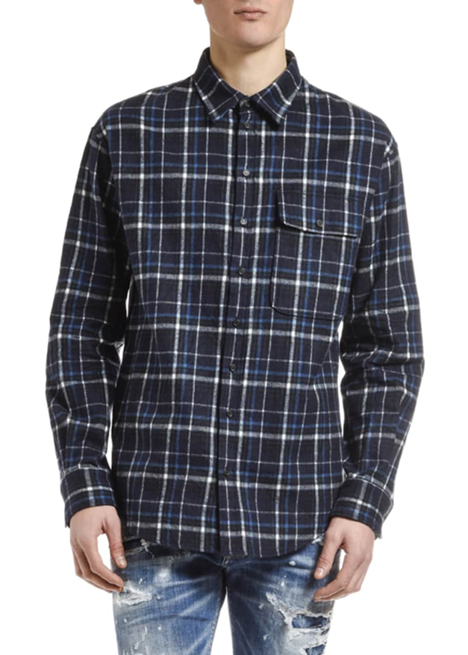 Dsquared2 Men's Plaid Flannel Sport Shirt - Bergdorf Goodman