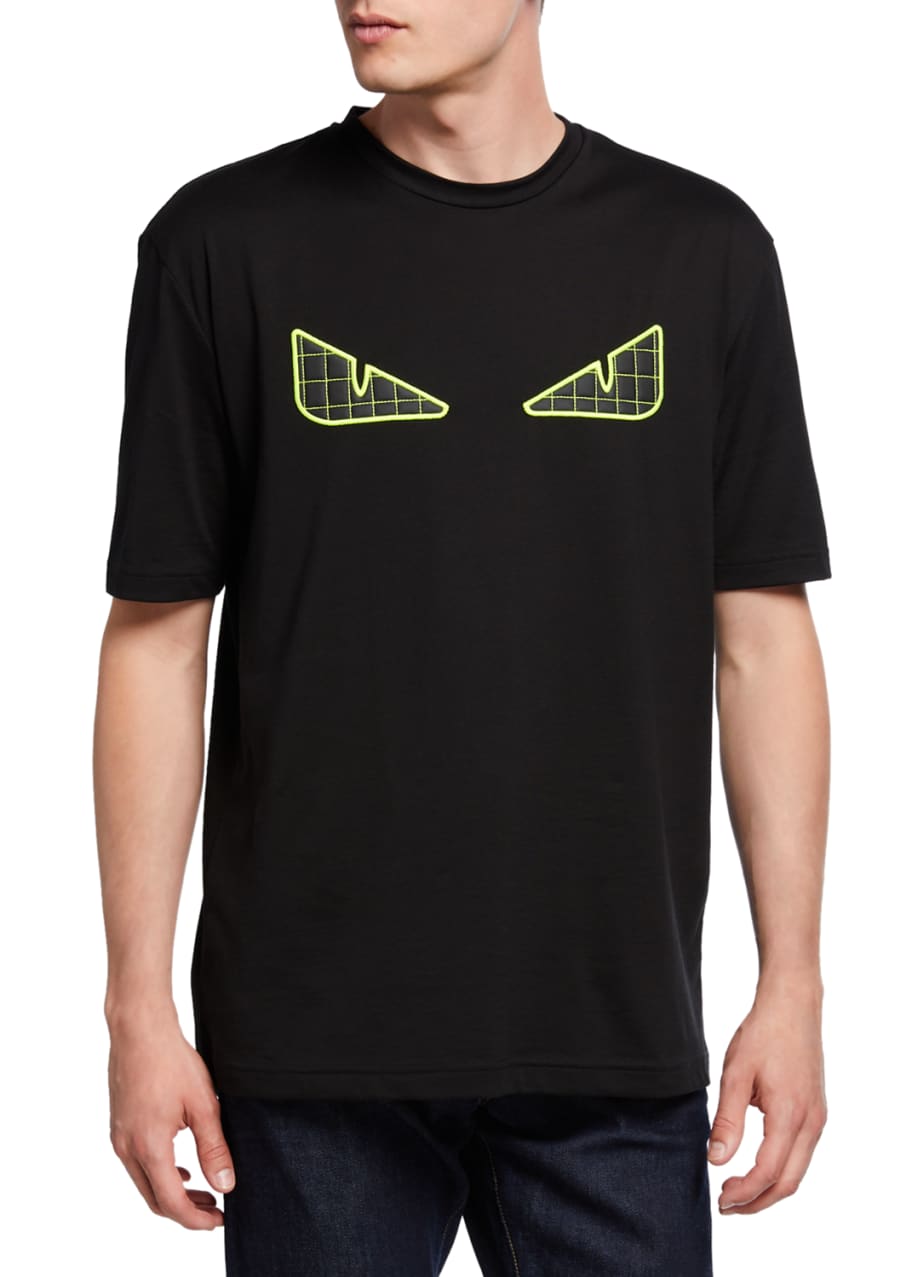 Image 1 of 1: Men's Fluorescent Eyes Graphic T-Shirt
