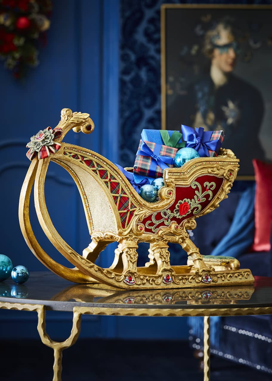 Katherine's Collection Christmas Wishes Tabletop Sleigh Bergdorf Goodman