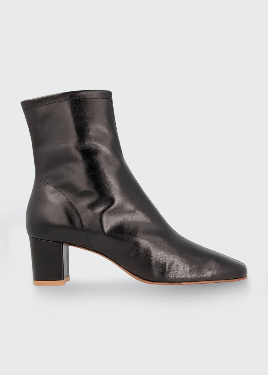 BY FAR Sofia Leather Ankle Booties - Bergdorf Goodman