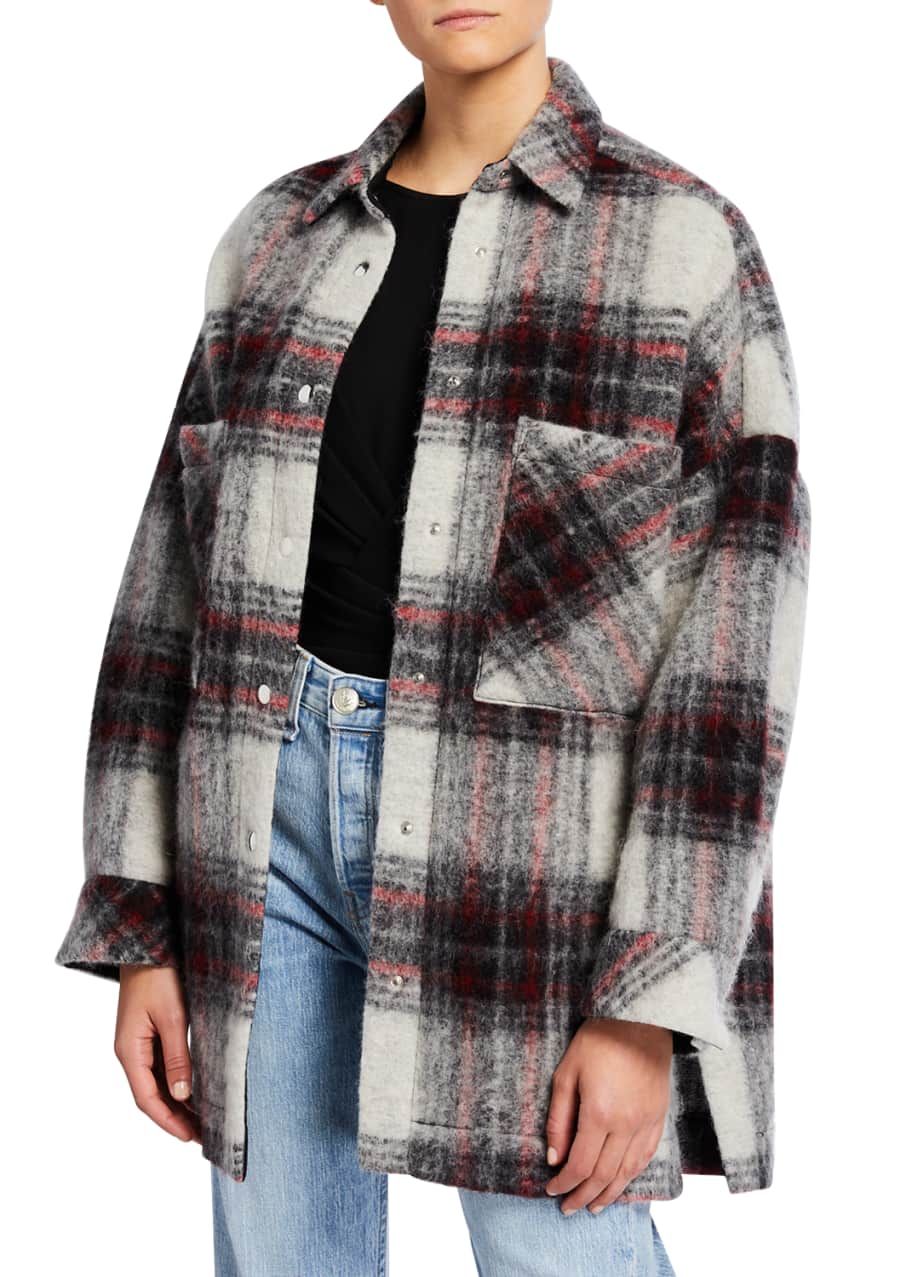 Iro plaid jacket hotsell