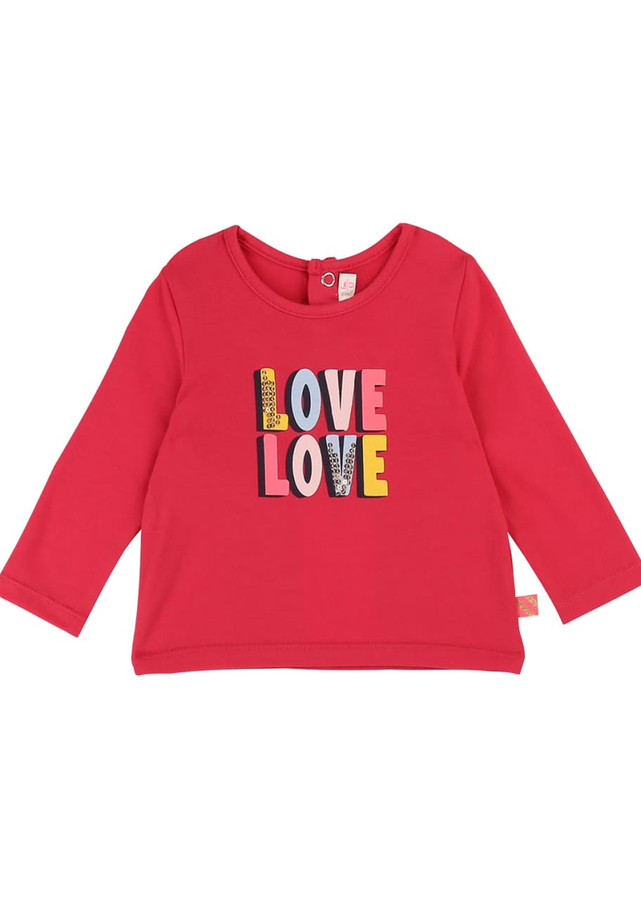 Image 1 of 1: Love Love Sequin Graphic Tee, Size 12M-3