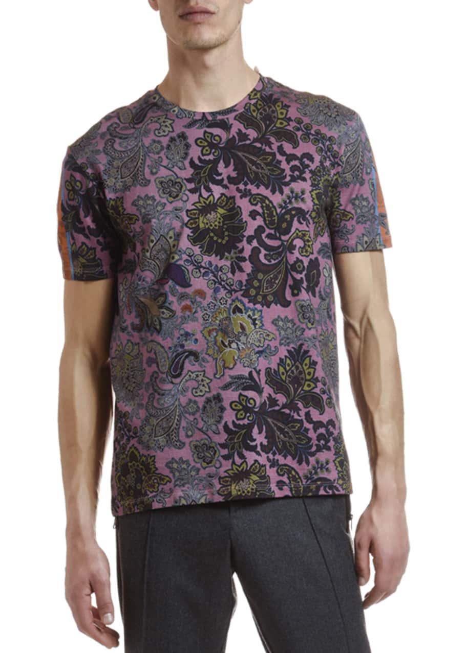 Etro Men's Placed Paisley Graphic T-Shirt - Bergdorf Goodman
