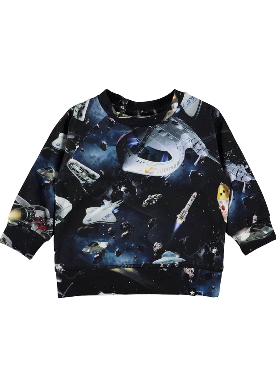 Image 1 of 1: Elmo Space Print Long-Sleeve Tee, Size 6-24 Months