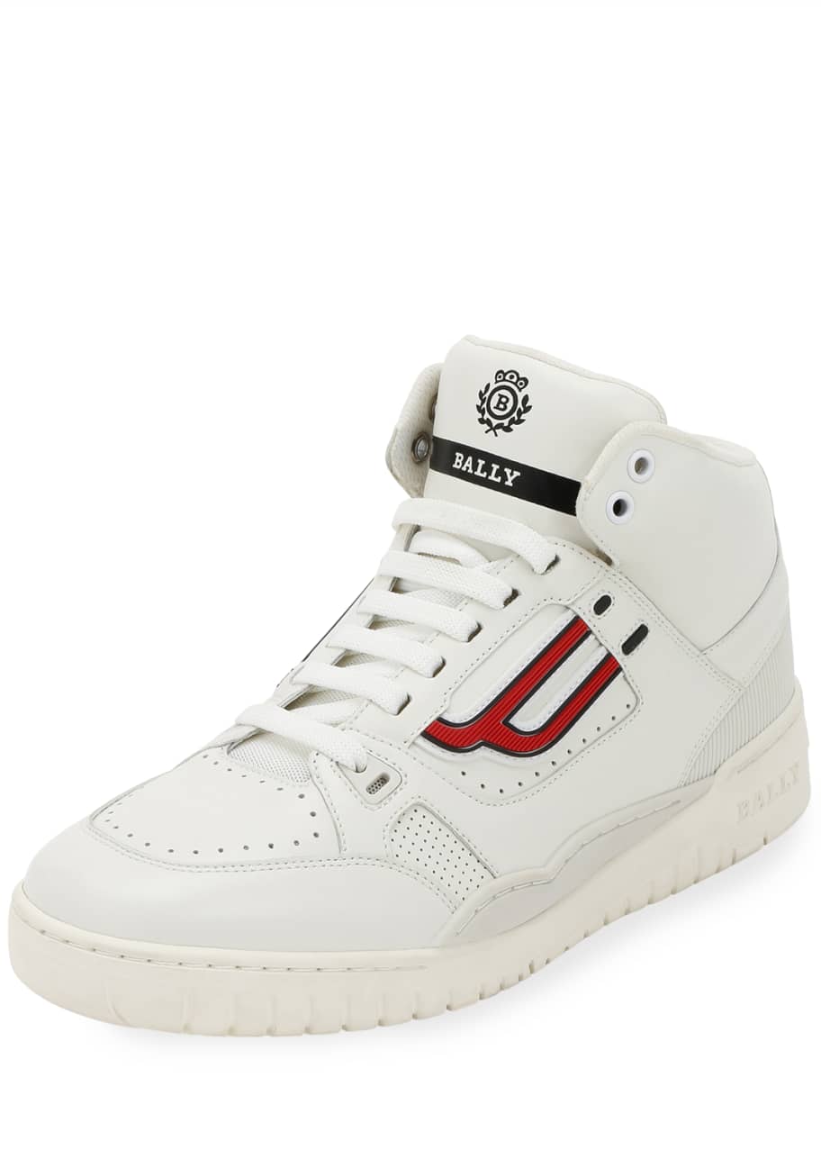 bally men's high top sneakers