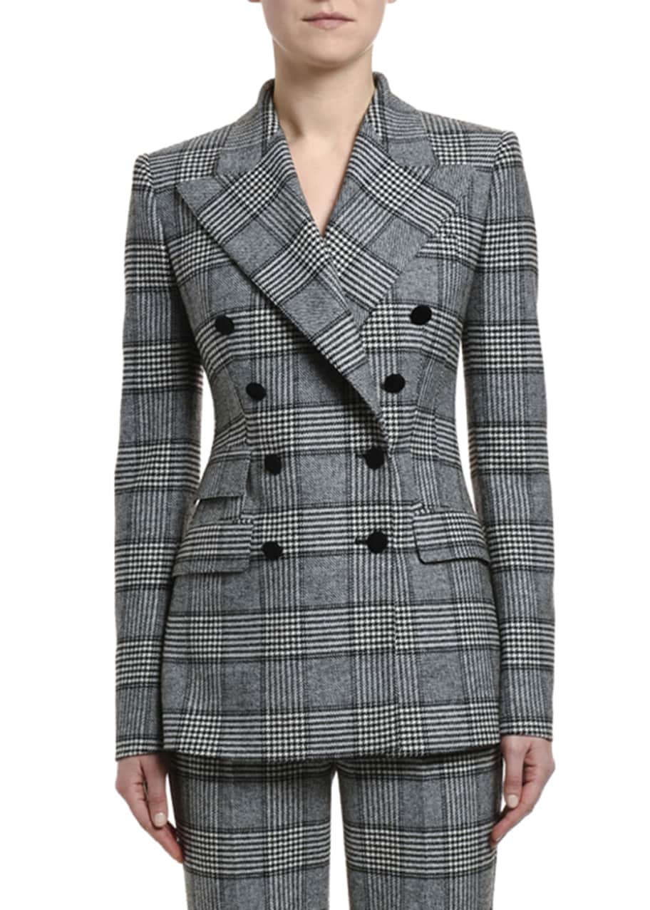 Dolce & Gabbana Prince of Wales Double-Breasted Jacket - Bergdorf Goodman