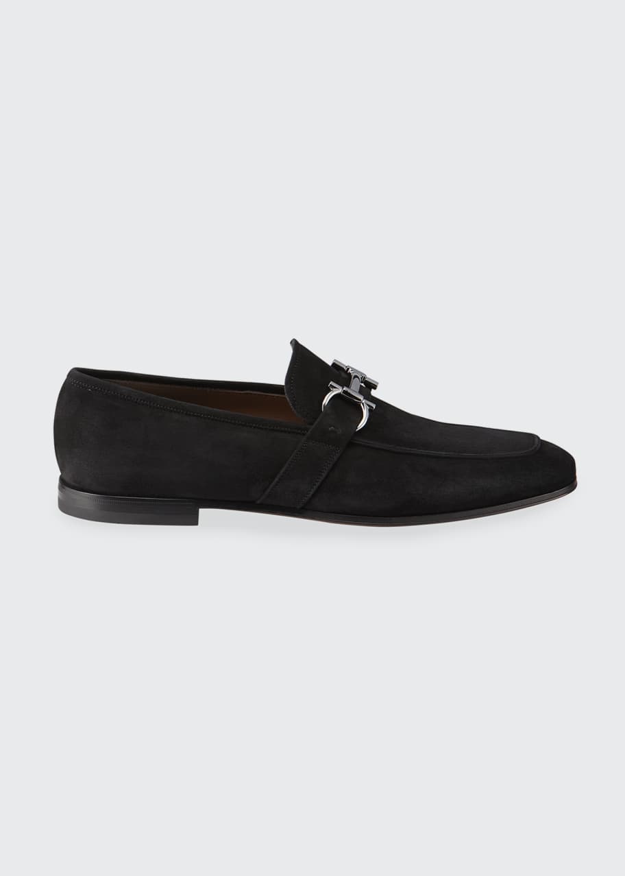 salvatore ferragamo sherman gancini bit leather loafers