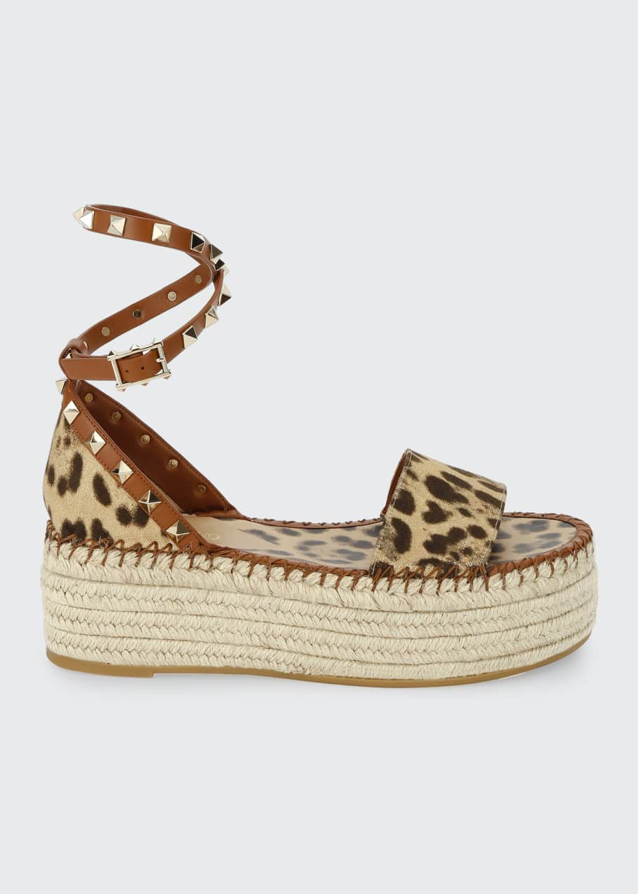 Valentino leopard espadrilles clearance