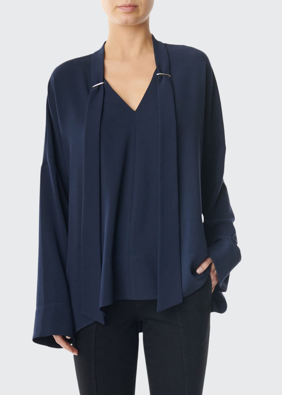 Tibi savanna crepe top store