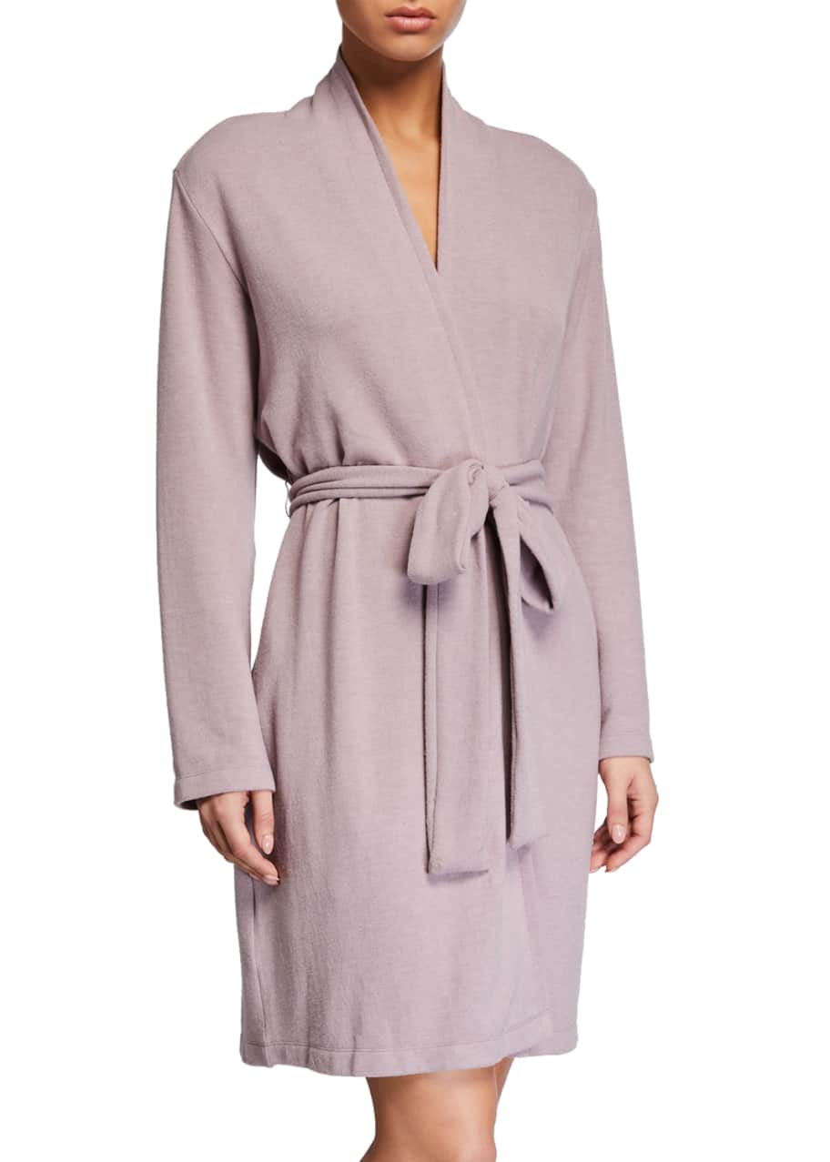 Natori Kaia Solid Knit Wrap Robe Bergdorf Goodman