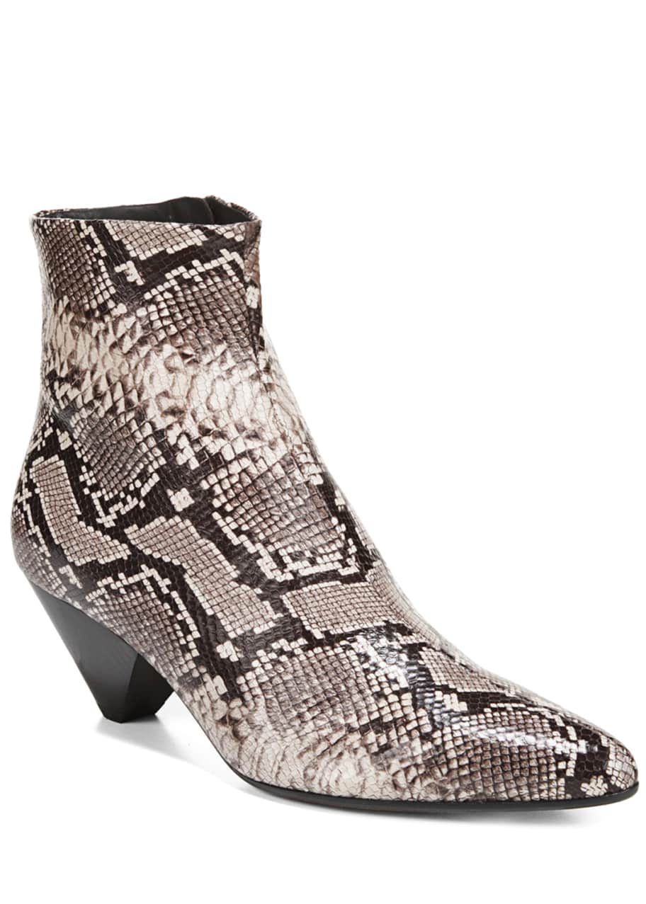 snake print booties size 11