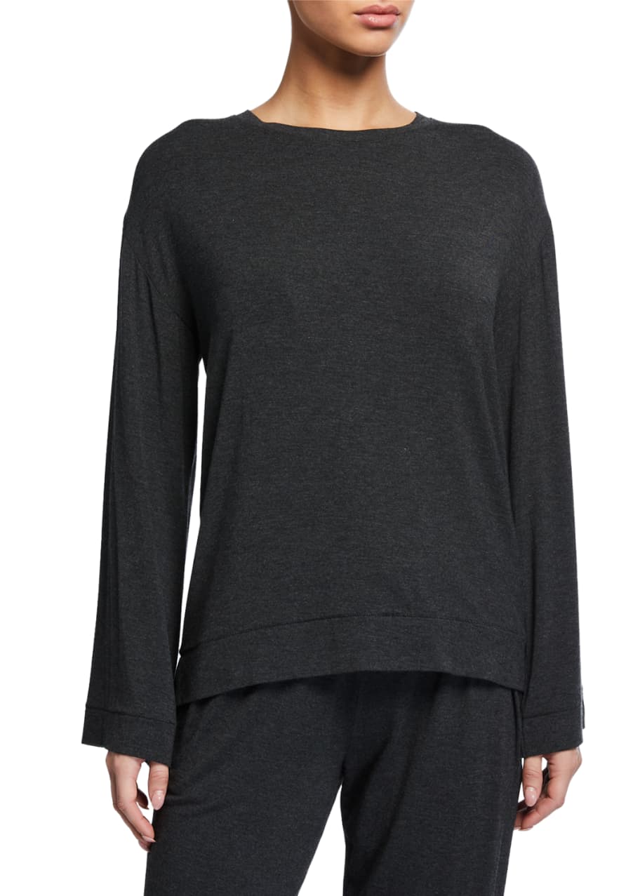 Image 1 of 1: Lily Long-Sleeve Jersey Lounge Top