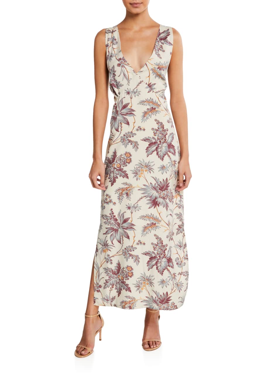 SIR The Label Avery Floral Print Maxi Slip Dress Bergdorf Goodman