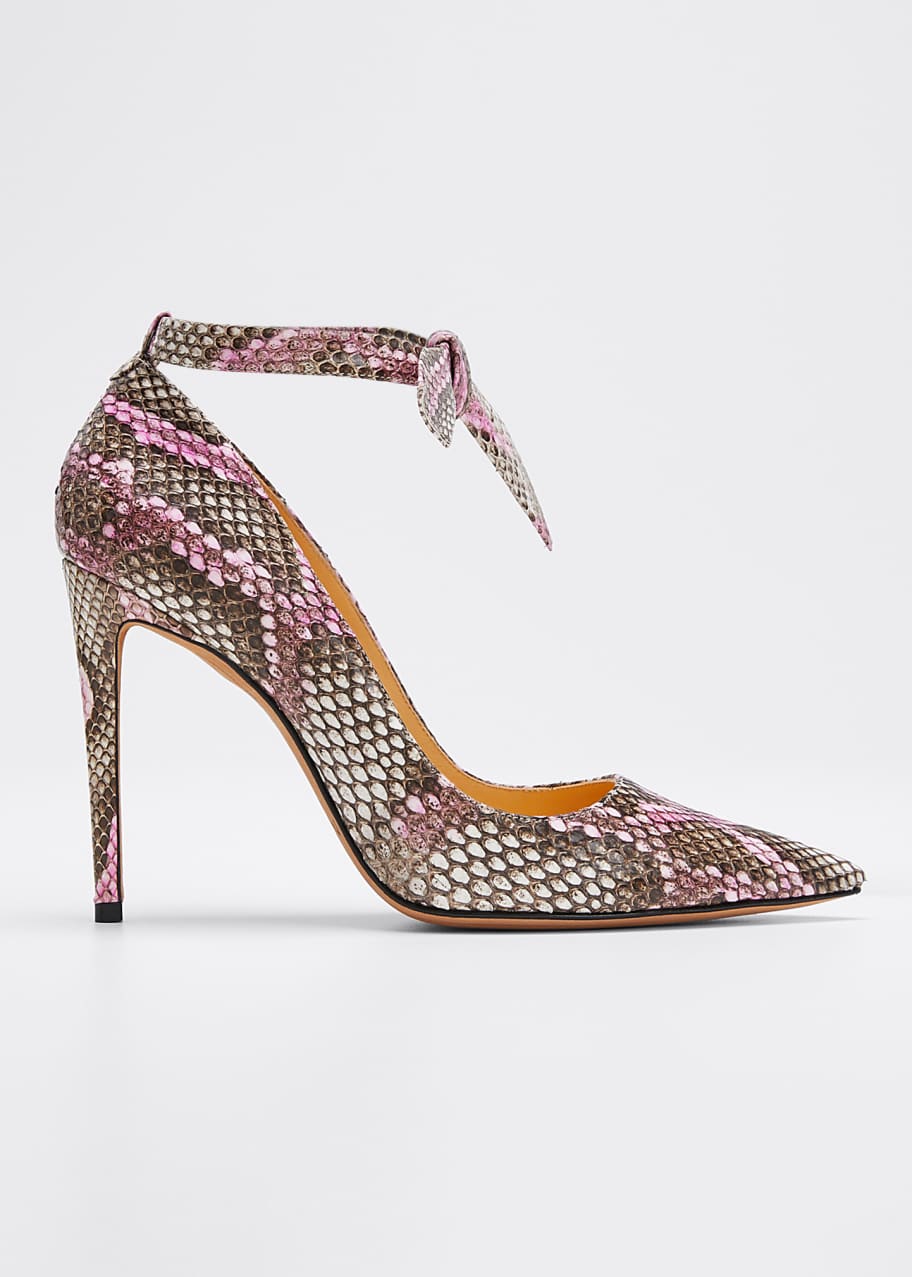 Image 1 of 1: Clarita Exotic Python Pumps