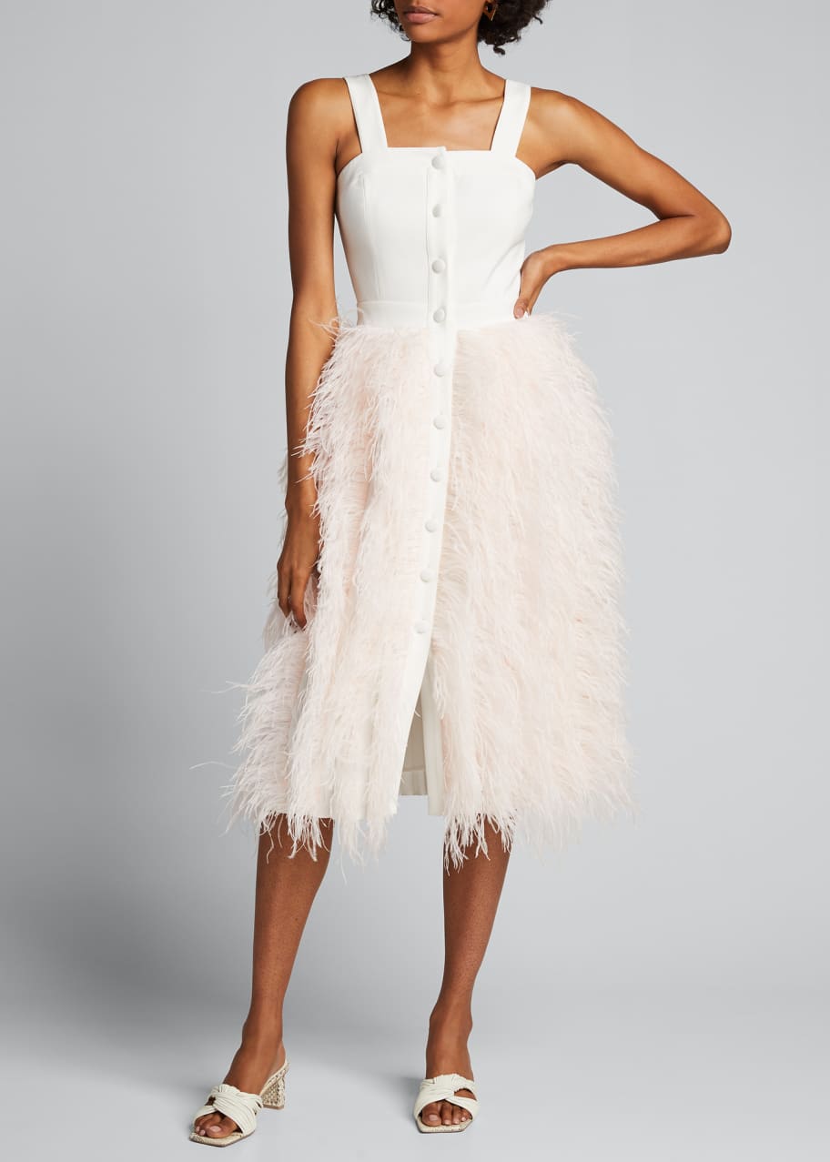 Huishan zhang feather dress hotsell