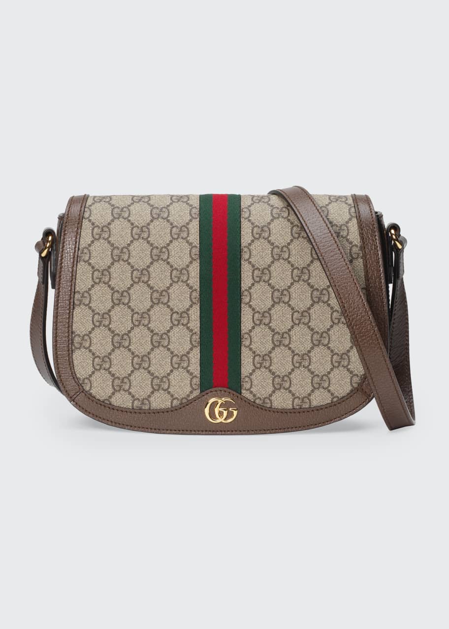 Gucci Ophidia Small GG Supreme Flap Messenger Bag Bergdorf Goodman