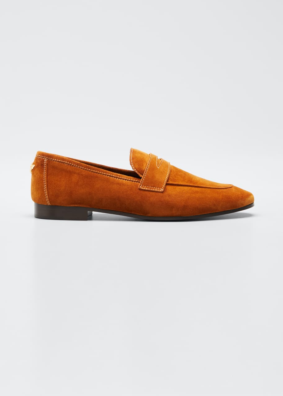 Bougeotte Flaneur Soft Suede Loafers - Bergdorf Goodman
