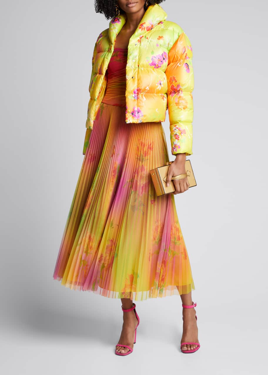 Ralph lauren floral puffer jacket clearance
