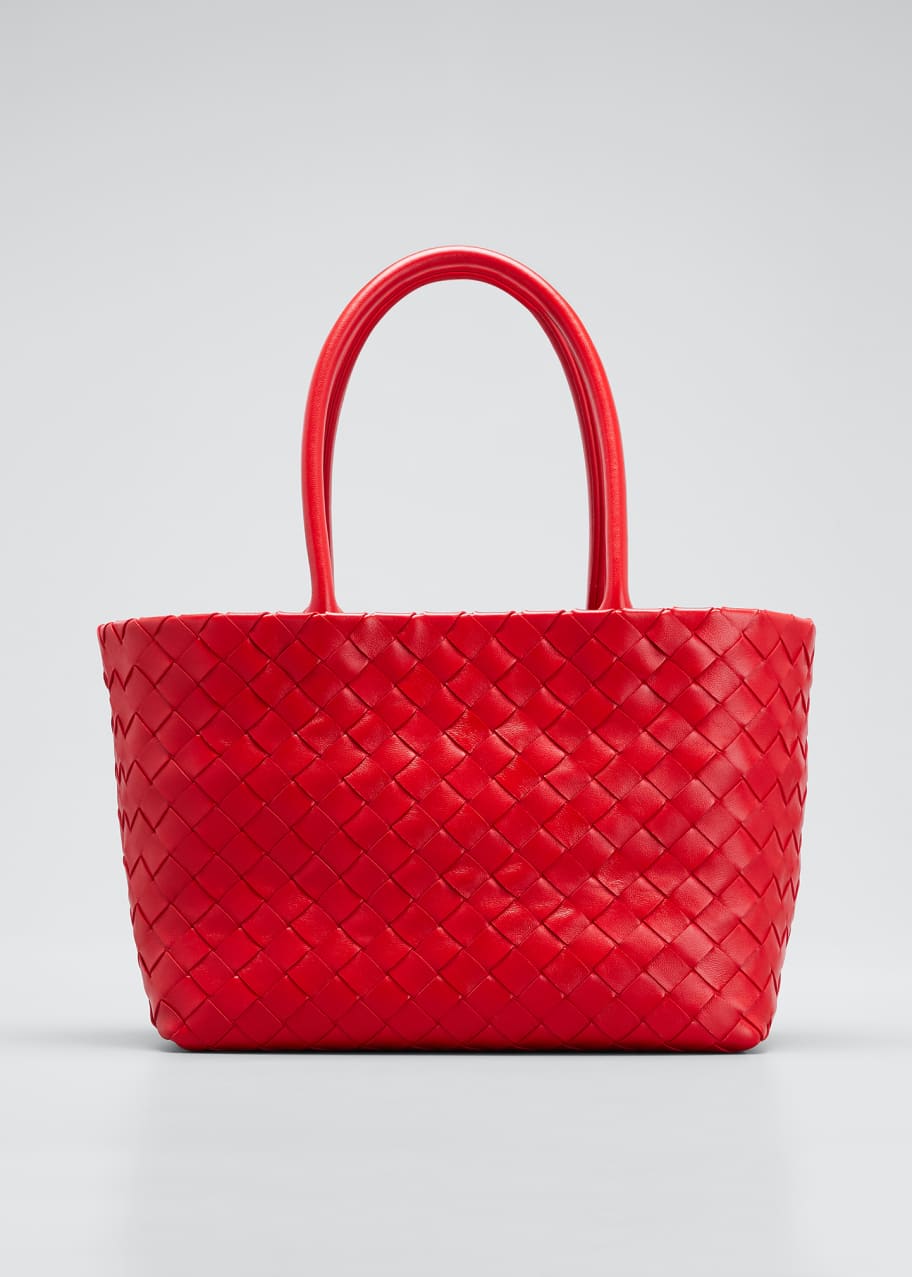 woven top handle bag