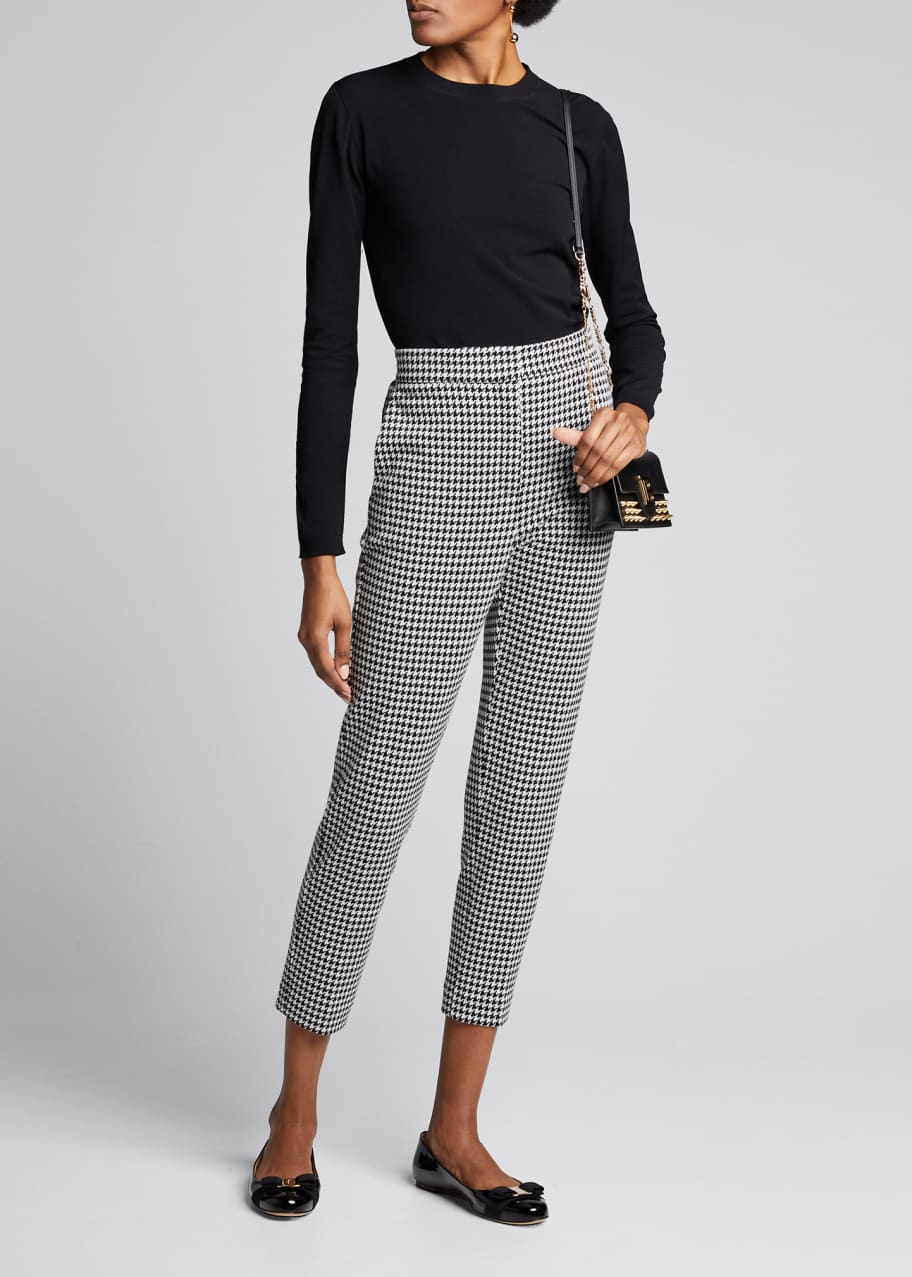 Houndstooth cropped hotsell pants