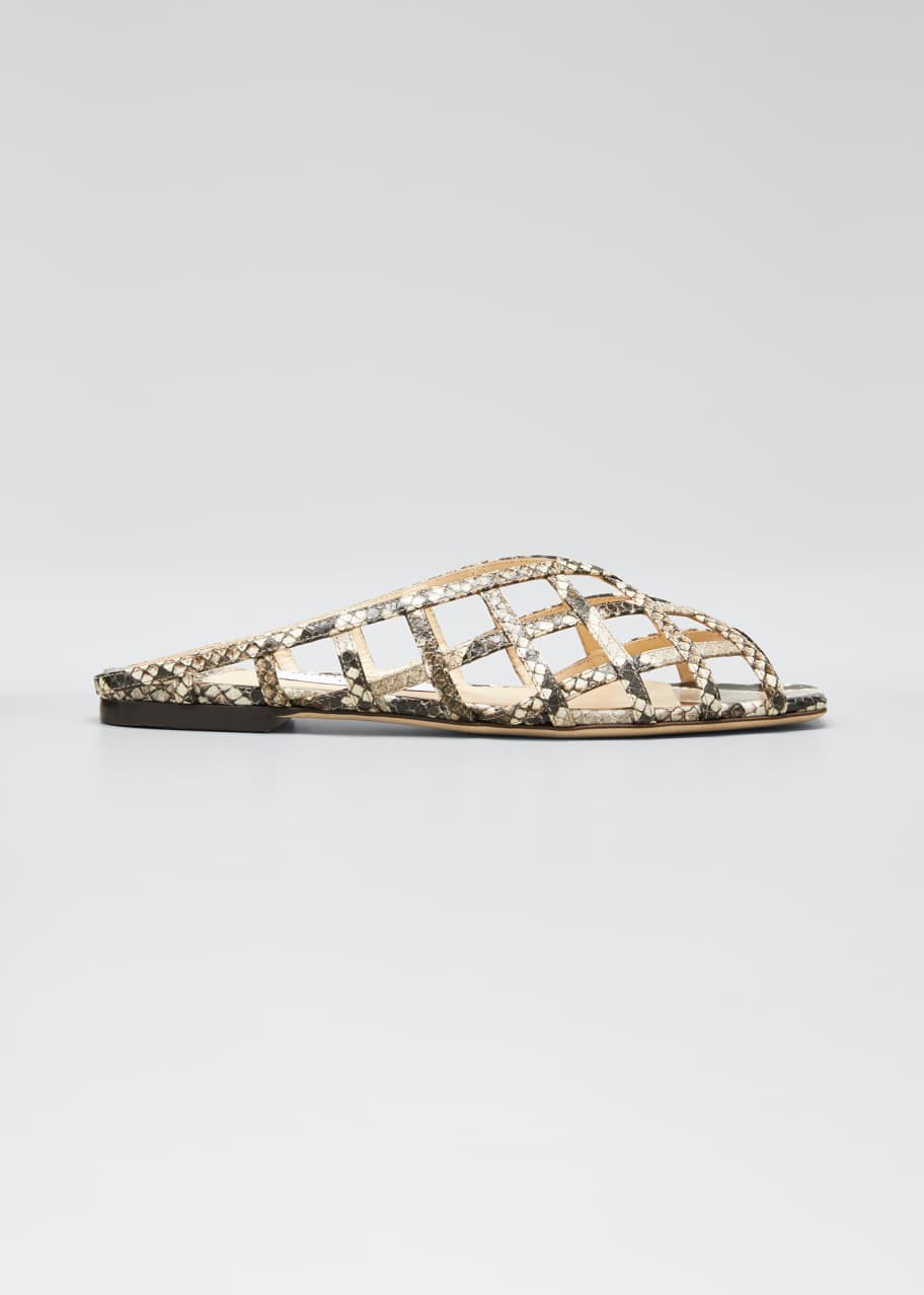 Image 1 of 1: Sai Woven Caged Slide-Sandals