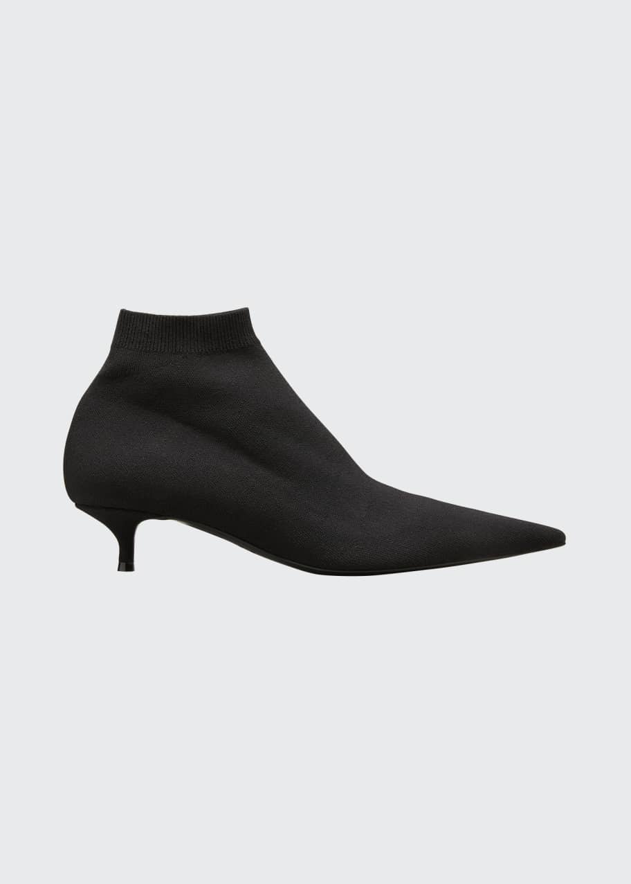 Image 1 of 1: Knife Pointed-Toe Stretch Sock Booties