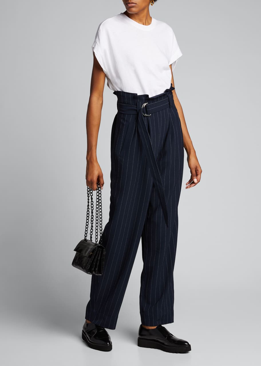ganni heavy crepe pants